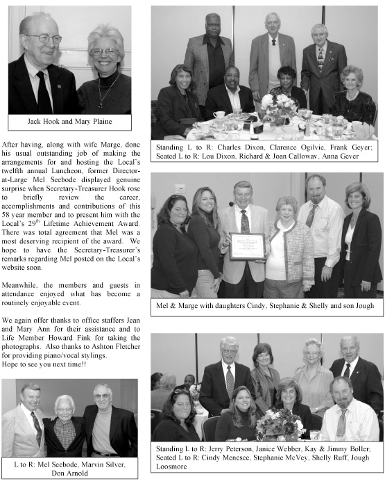 Local 40-543 Annual Luncheon